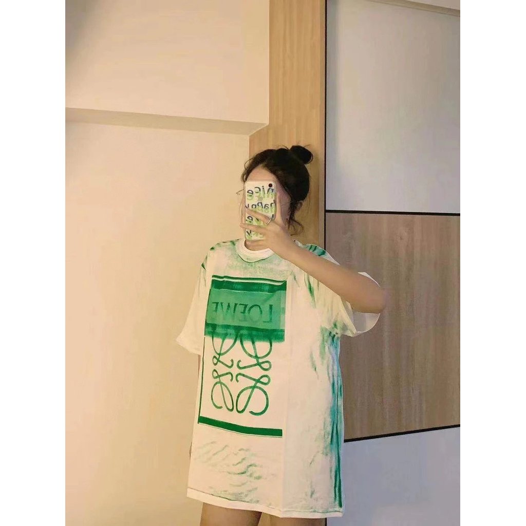 LOEWE/LOEWE เสื้อยืดแขนสั้น Graffiti Tie-Dye