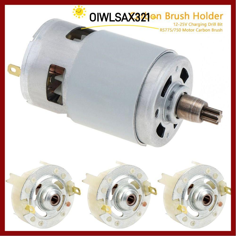 OIWLSAX321 ที่ใส่แปรงคาร์บอน, RS775 มอเตอร์ไฟฟ้าลิเธียม 2 รูปแบบ, อุปกรณ์พลาสติก 12-25V สว่านชาร์จ B