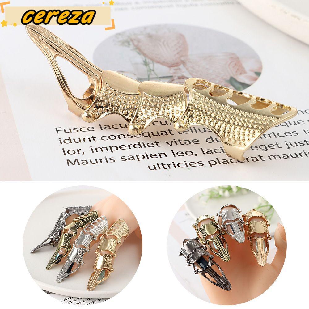 CEREZA Finger Claw Ring Knuckle ฮาโลวีน Rock Scroll