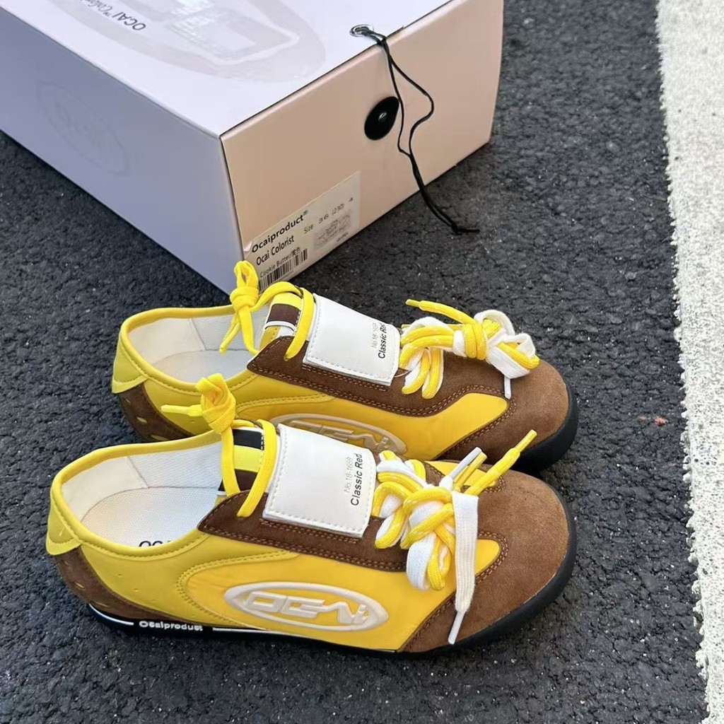 Ocai Colorist รองเท้าฝึกซ้อมแฟชั่นสีขาว แบบ Commuter Casual