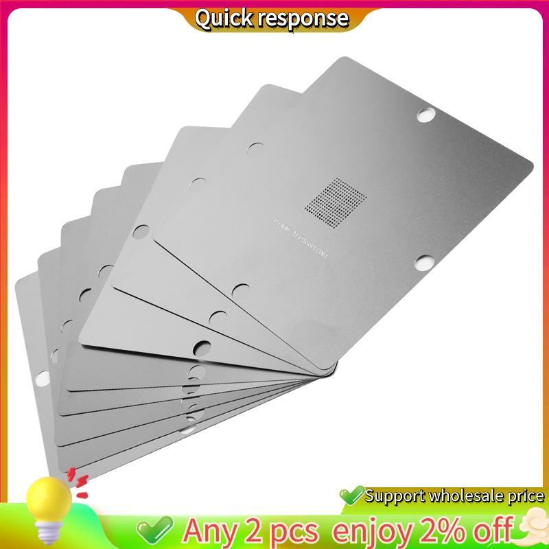 ในสต็อก-ความร้อนโดยตรง 90x90 มม. XBOX360 CPU GPU Stencils 8 ชิ้น BGA Reballing Station เกมคอนโซล CSP