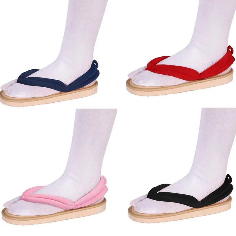 EUR ขนาดญี่ปุ่นอะนิเมะคอสเพลย์รองเท้า Clogs รองเท้าแตะ Flip Flops กับรองเท้า Kamado Nezuko Clogs Kim