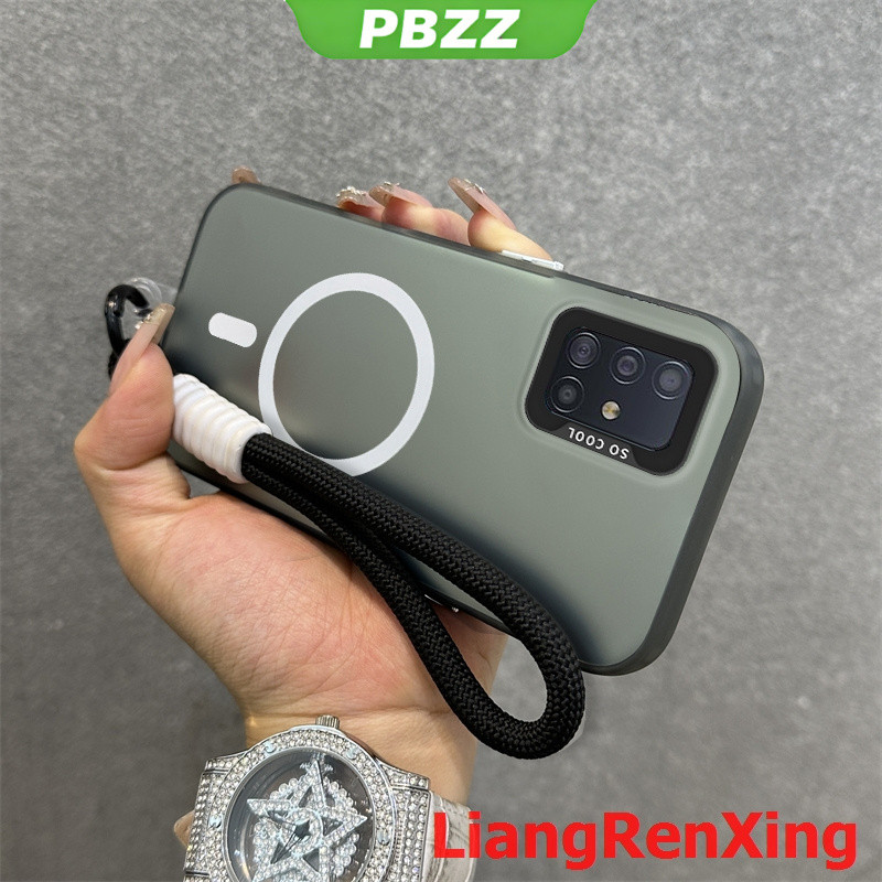 PBZZ สําหรับ SAMSUNG a51 a71 4G เคสโทรศัพท์ Softcase ซิลิโคนกันกระแทกปกดีไซน์ใหม่ความงามพร้อมเชือกเส้นเล็กสําหรับสาวแม่เหล็ก TBDTBS1