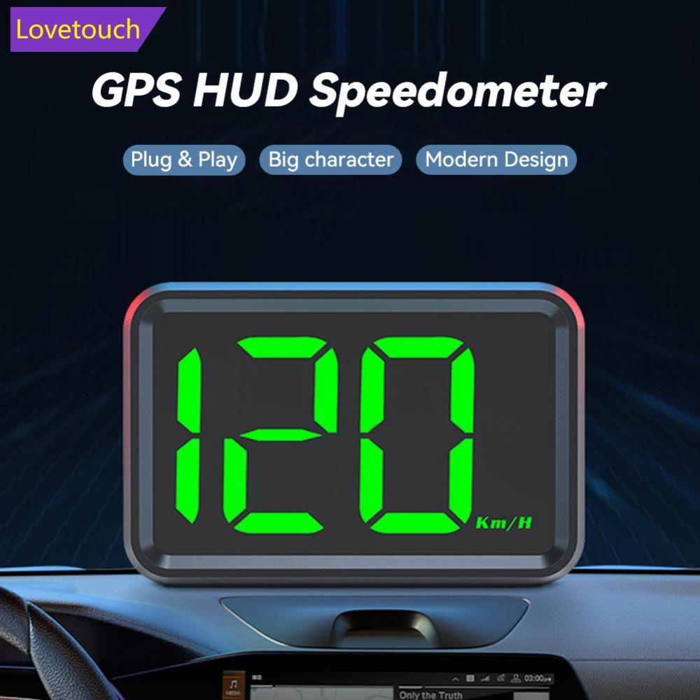 LOVETOUCH รถ GPS HUD หัวจอแสดงผล Digital Speedometer KMH/MPH ความเร็วสําหรับรถบรรทุก Plug and Play A