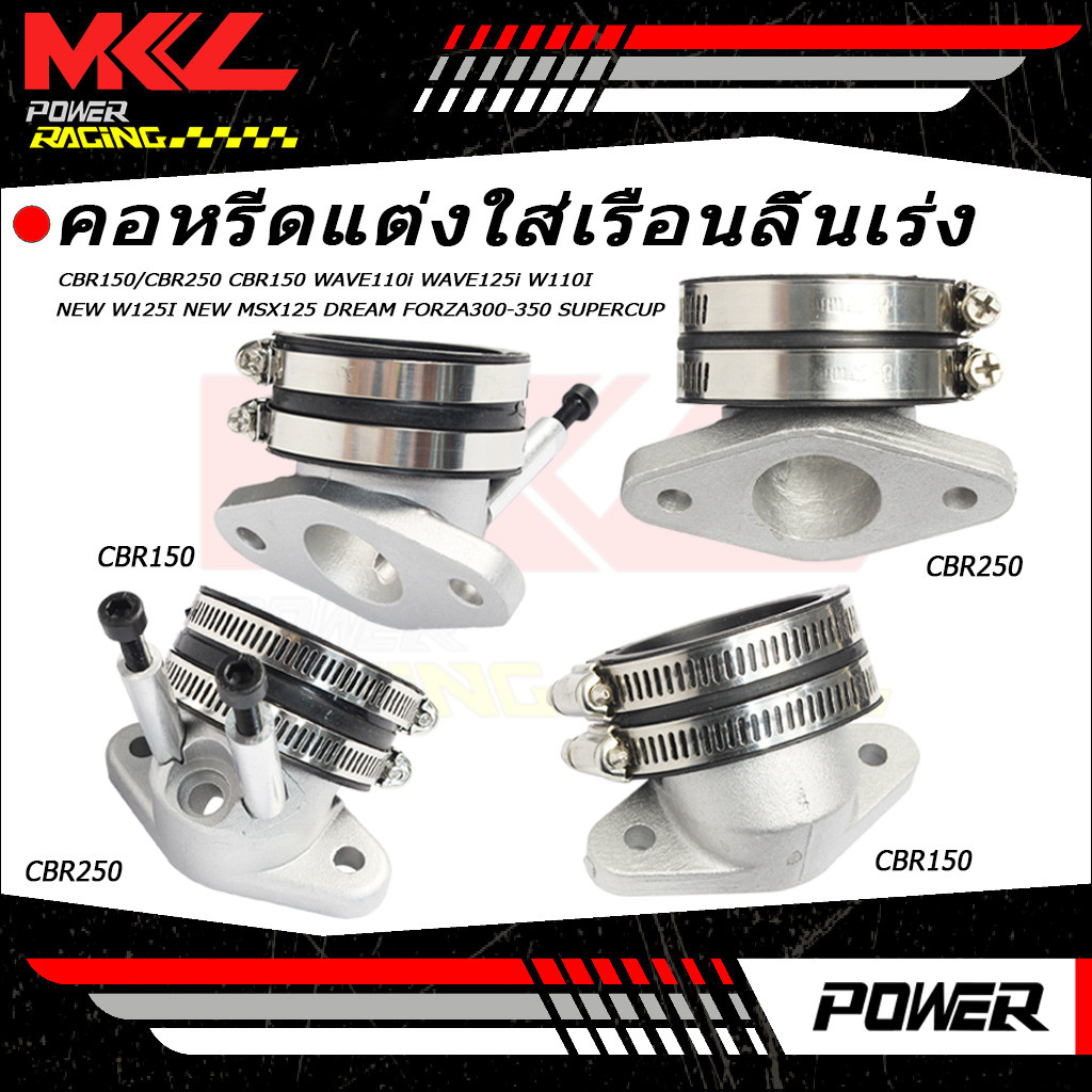 KENADA RACING Double Jet คันเร่งท่อไอดีสําหรับ CBR150 CBR250R CBR250 CRF110 WAVE110I WAVE125I Dream 