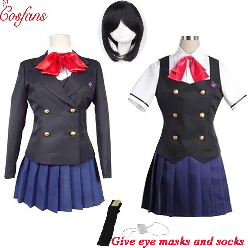 8PCS Another Misaki Mei Akazawa Izawa Izumi เครื่องแต่งกายอะนิเมะคอสเพลย์ผู้หญิงสาวญี่ปุ่นชุดนักเรีย
