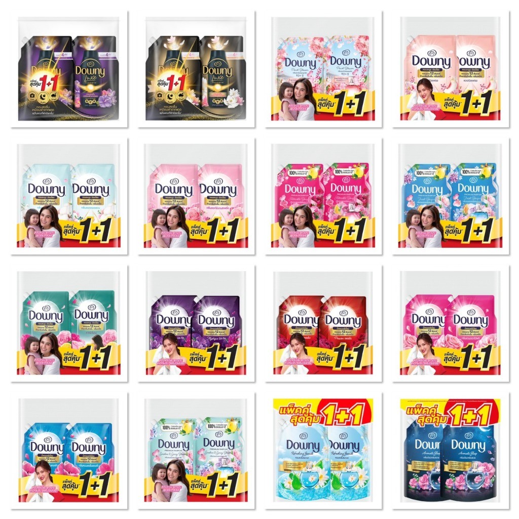 [แพ็ค1แถม1] Downy ดาวน์นี่ น้ำยาปรับผ้านุ่ม มีให้เลือกหลายสูตร ขนาด 1000 - 1200มล.