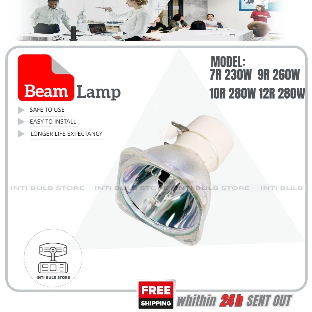 7R230W 9R 260W 10R 280W 12R 280W บาร์ Moving Beam หลอดไฟบาร์ Moving Beam