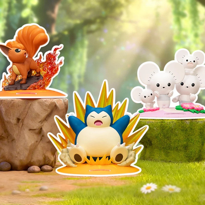 ใหม่Tandemaus Action Figure MaussholdอะนิเมะรูปSnorlaxคอลเลกชันVulpixชุดเครื่องประดับของขวัญสําหรับแ