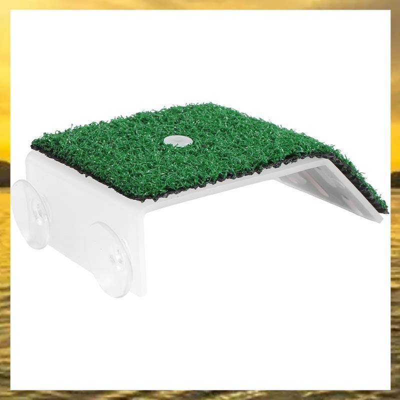 (PT L) Lawn Turtle Basking Platform Turtle Resting Basking Platform, จําลองหญ้าเต่า Ramp สําหรับเต่า