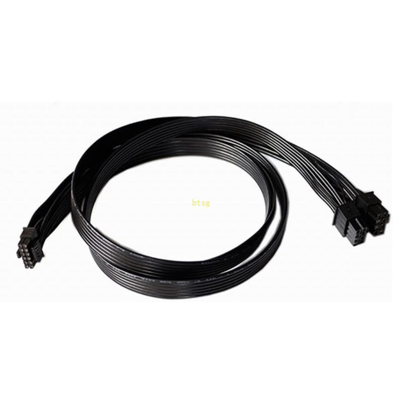 Btsg PCIE5 0 Dual8pin ถึง 16Pin สาย 16AWG 12VHPWR สําหรับกราฟิกการ์ด RTX4000 RTX4080