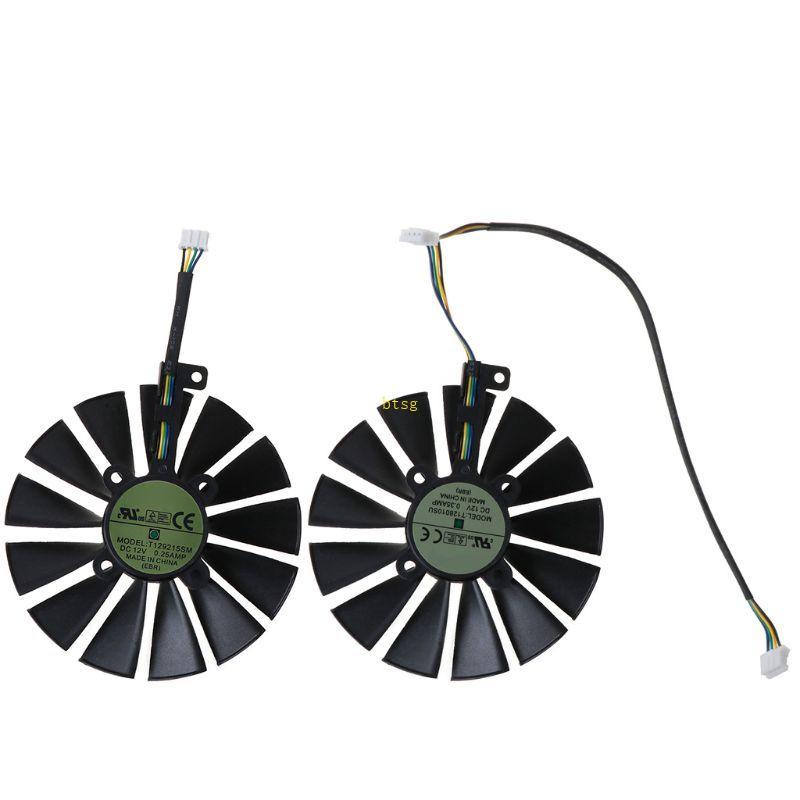 Btsg 4Pin 12V GPU พัดลมระบายความร้อนสําหรับ ROG POSEIDON GTX1080TI P11G STRIX RX470 RX570 580 13 ใบม