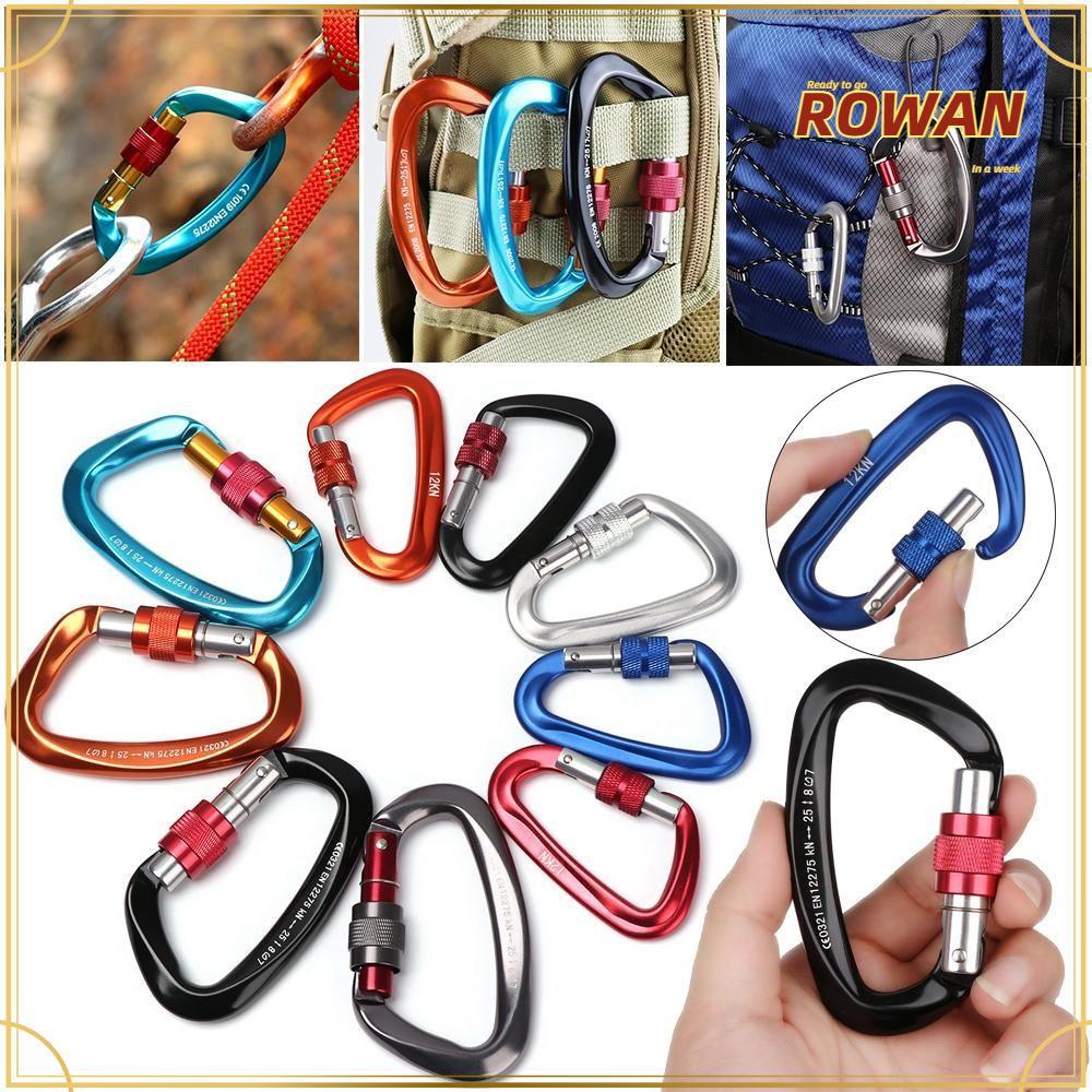 ROWANTH Carabiner อุปกรณ์เสริมความปลอดภัยทรงกลางแจ้งแบบ Ascend
