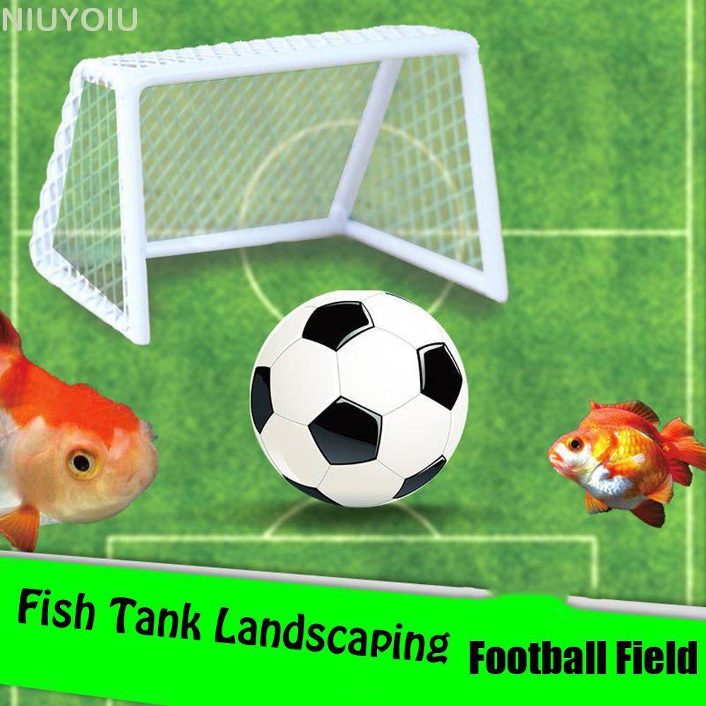 NIUYOMY Football Field Sinking Ball Aquarium Mini Football Goal Table Football
