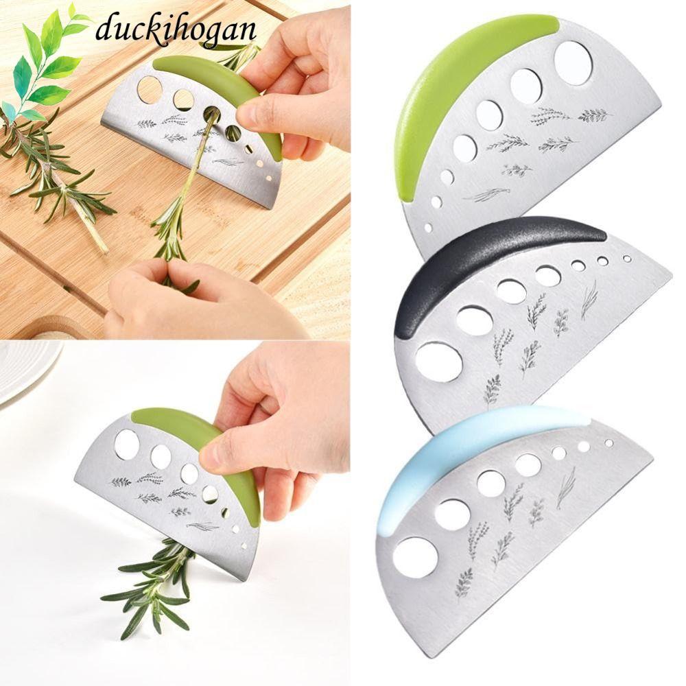 DUCQIHOGAN เครื่องตัดสมุนไพร Stripper, 7 หลุมมัลติฟังก์ชั่นวานิลลาผัก Greens Leaf Remover, ทนทานแบบพ