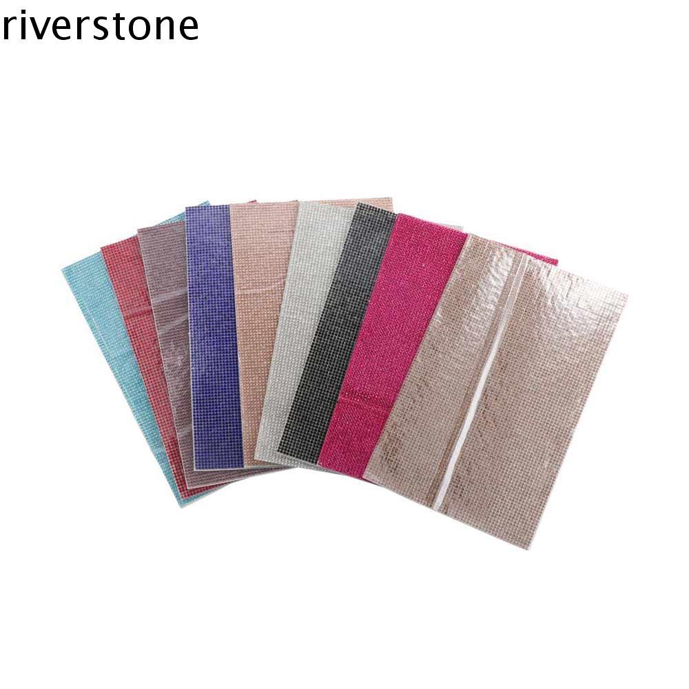 RIVERSTONE Gem Stickers คุณภาพสูง Bling สติ๊กเกอร์แต่งรถหลากสี