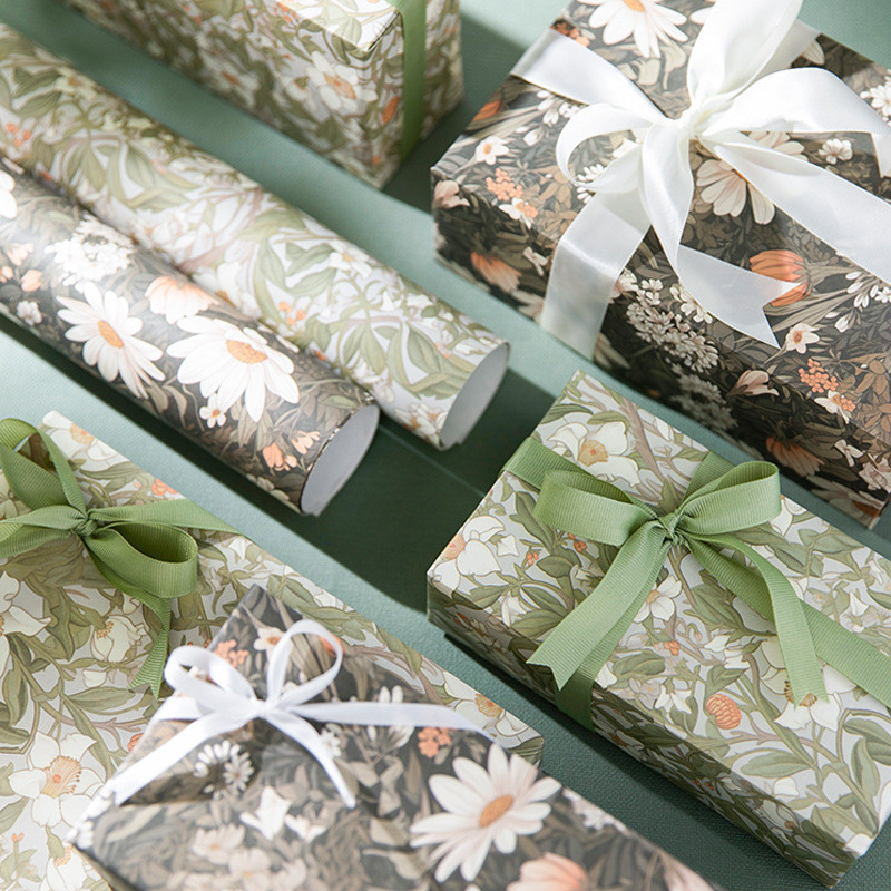 5 ชิ้น--7050 ซม. กระดาษห่อของขวัญหรูหรา | กระดาษห่อของขวัญตกแต่งสําหรับบรรจุภัณฑ์ของขวัญวันวาเลนไทน์วันเกิด
