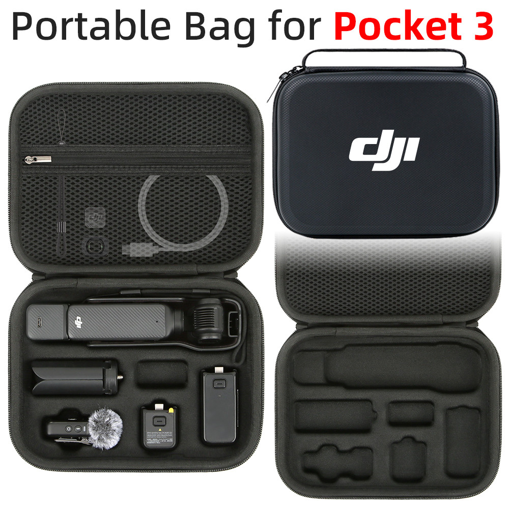 สําหรับ DJI Osmo Pocket 3 ชุดกระเป๋าเก็บของ One Piece กล่องกระเป๋าถือกล้องกีฬากระเป๋า 3 Storage อุปกรณ์เสริมมือถือกล่อง
