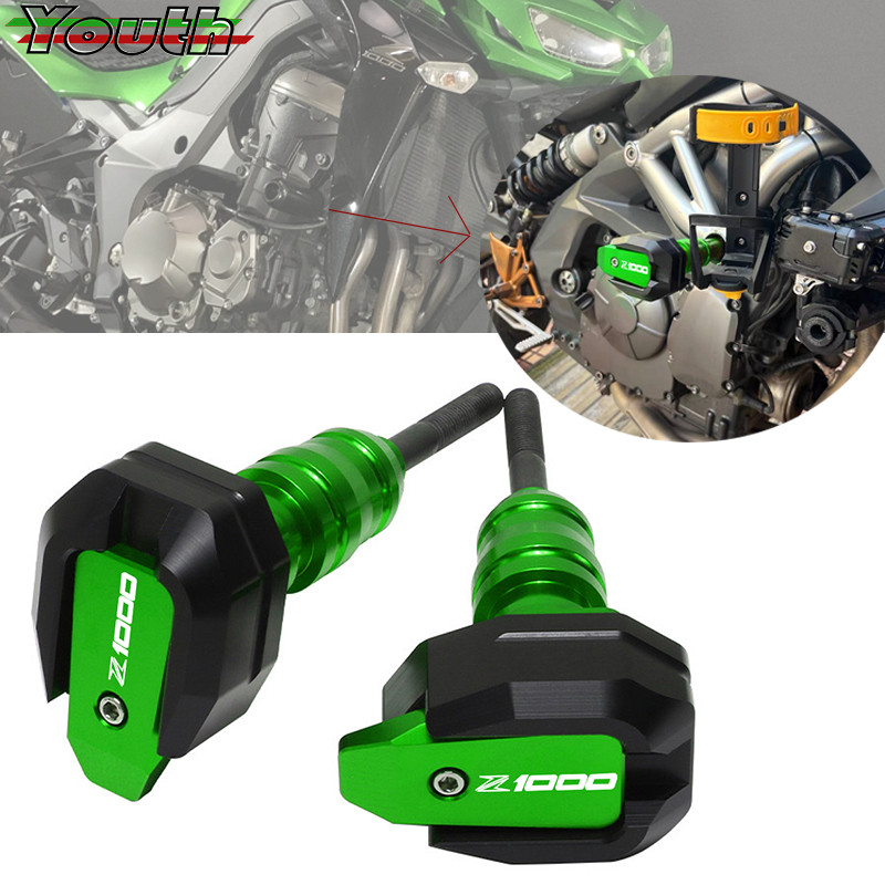 O-สำหรับ Z1000 Z 1000 2010-2022 2017 2016 ชุดกันล้มมอเตอร์ไซค์ CNC  แผ่นกันกระแทก  ชุดป้องกันเฟรม  ช