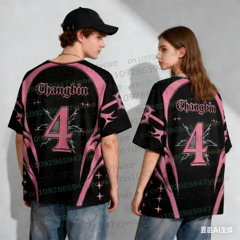 Unisex Jersey 2026 KPOP คอนเสิร์ต TEE สมาชิก Felix Bangchan เสื้อยืดแฟนของขวัญหลวมแฟชั่น Streetwear 