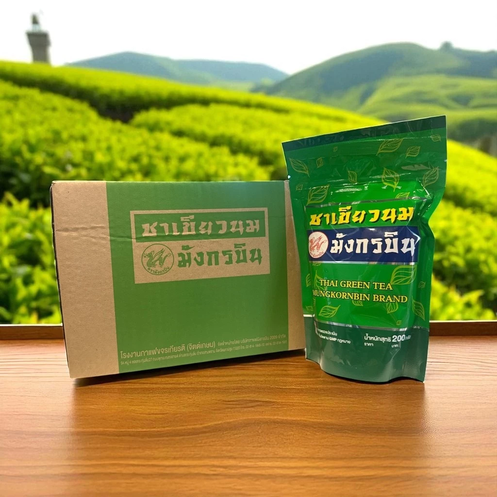 ยกลัง!!! มังกรบิน ชาเขียว ยกลัง 1 ลัง (12ถุง x 200g)