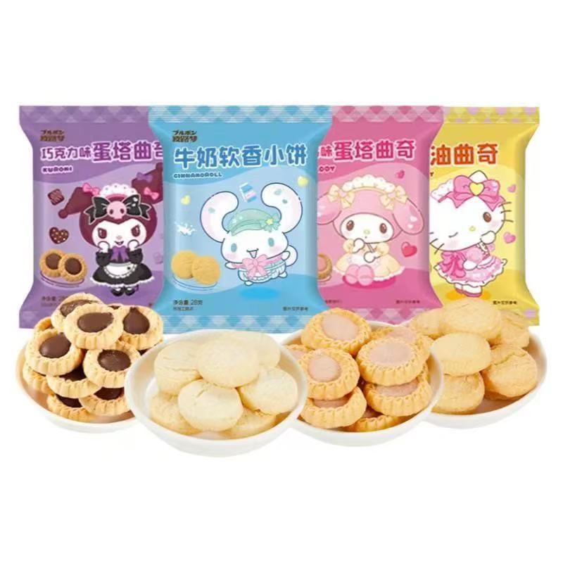 2026 สินค้าใหม่ BOURBON BOURBON g Sanrio Cookie Biscuits Butter Chocolate Strawberry Milk Soft Cooki