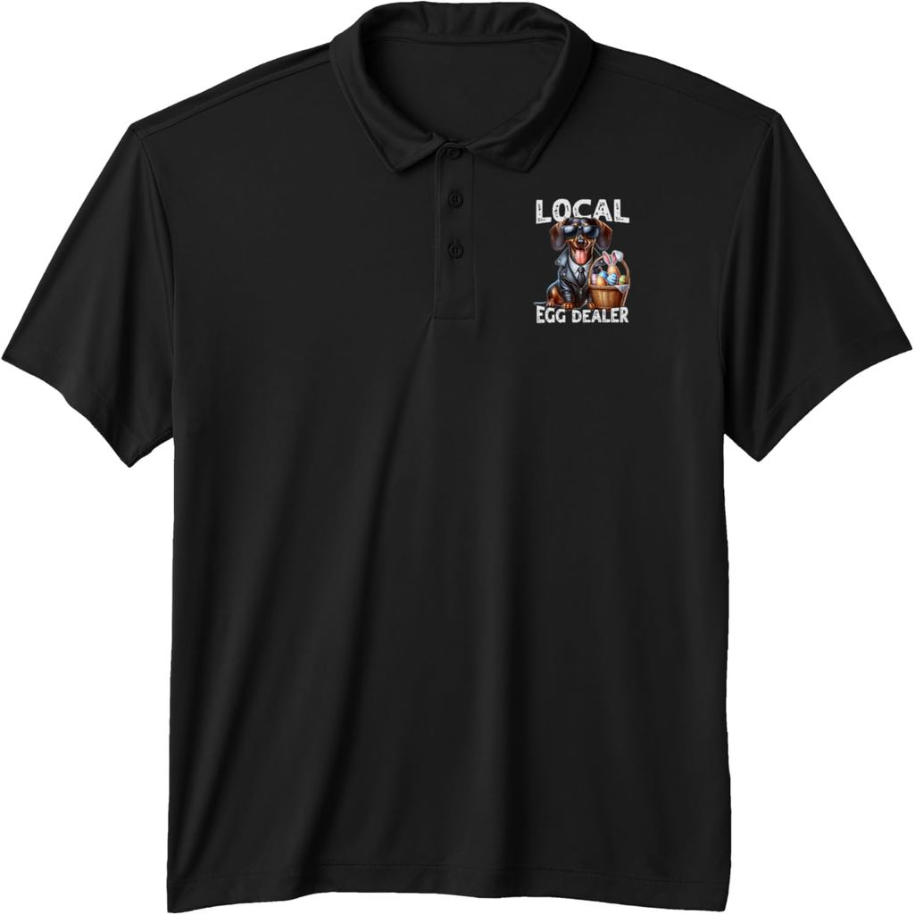เสื้อโปโล Wiener Dog Local Egg Dealer Performance