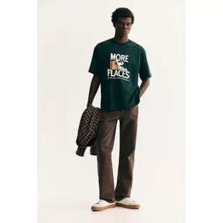 H&M(เอชแอนด์เอ็ม) เสื้อยืดทรงหลวม (Loose Fit T-shirt) Men Loose Fit T-shirt 0972640_18