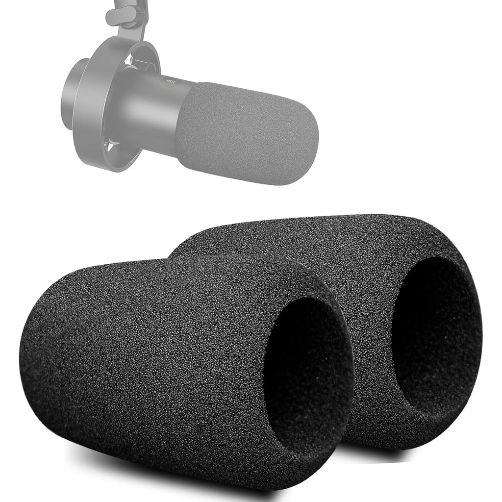 Pop Filter ใช้งานร่วมกับ Fifine K688, High-density Sponge Mic Windscreen สําหรับการบันทึกและสตรีมมิ่