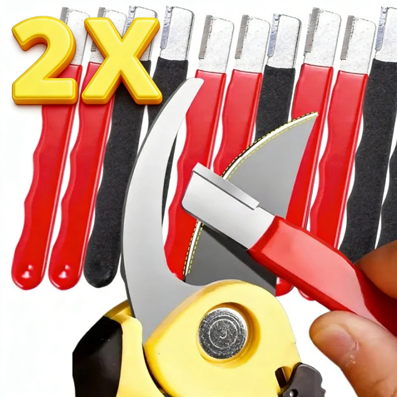 1/2 ชิ้นแบบพกพามินิมีด Sharpener/โลหะผสมเหล็ก Quick Sharpener สําหรับมีดครัวกรรไกร Garden Shears