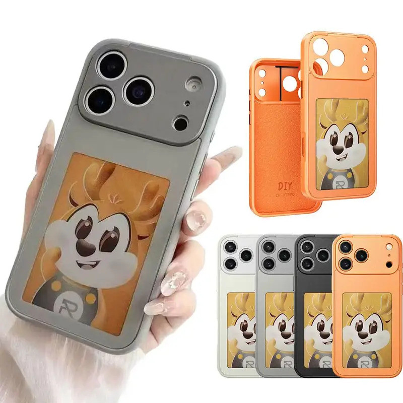 สมาร์ท NFC E-Ink หน้าจอสําหรับ IPhone 17 /17 Pro/17 Pro Max จอแสดงผลกันกระแทกฝาครอบป้องกัน HD 4 นิ้ว