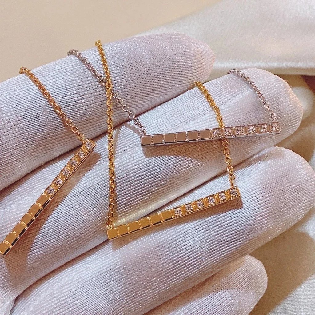 Bang Mijin ของขวัญวันเกิด 1 วันวาเลนไทน์เรขาคณิต Palladium Xiaodai Series โซ่ icecube สร้อยคอแม่พิมพ