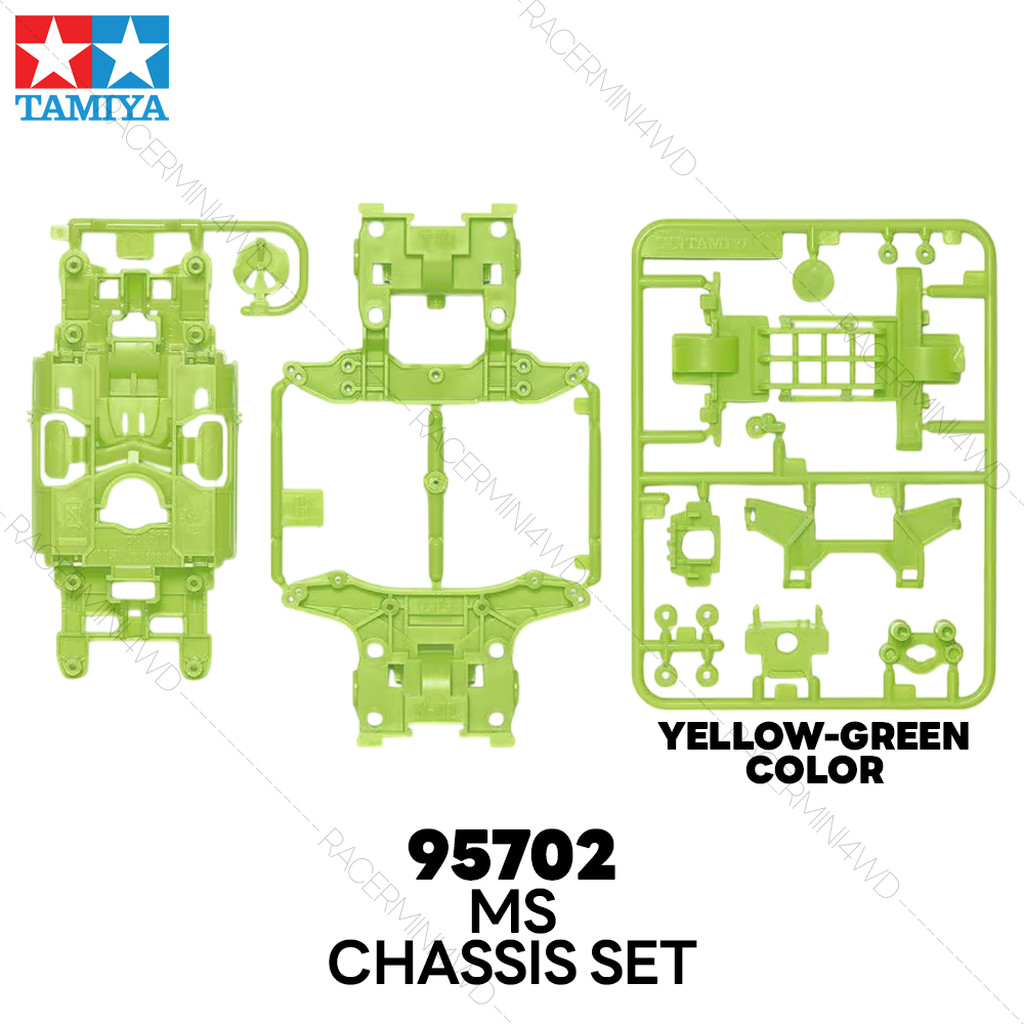 TAMIYA 95702 MS Chassis Set (Yellow-Green)
