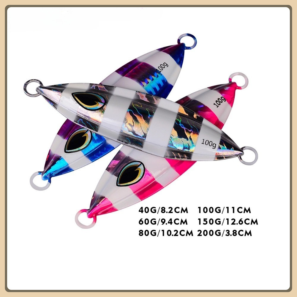 เหยื่อยาง ปลา ตกปลา ตกปลา เหยื่อจิ๊ก เหยื่อ 40g 60g 80g 100g 150g 200g Mini Lures F165