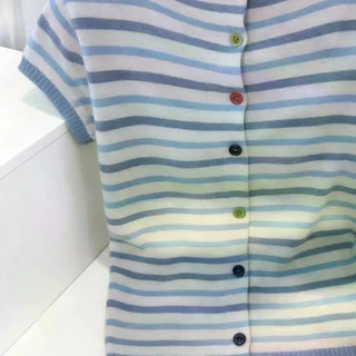 ส่งไวจากไทยBreezeS-2XL ฤดูร้อนบวกขนาดพอดีหลวมเกาหลีสั้นผู้หญิงเสื้อยืดฤดูร้อนผู้หญิงถักด้านบน