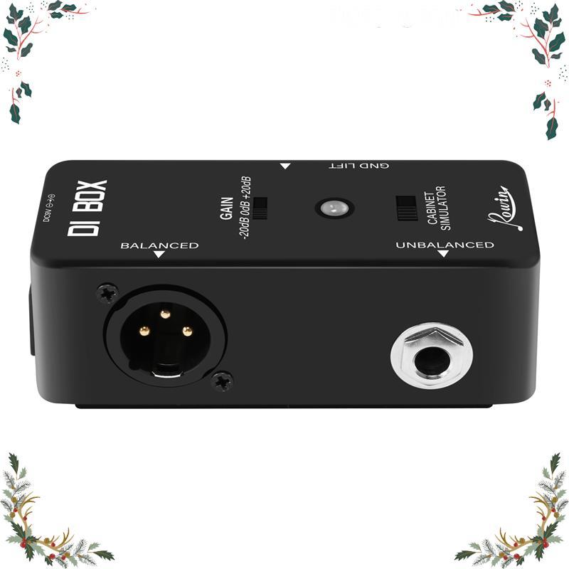 DI BOX LEF-331 Micro-DI พร้อม Cab Sim และ Gain กีตาร์ Effect Pedal True Bypass dora_ford.ph