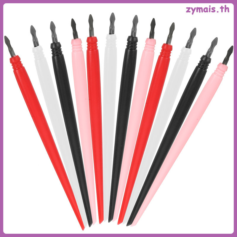 12 ชิ้นเครื่องมือสําหรับเด็กวาดขูดปากกาสี Scrapbooking 13.00X0.60X0.60 ซม.zymais