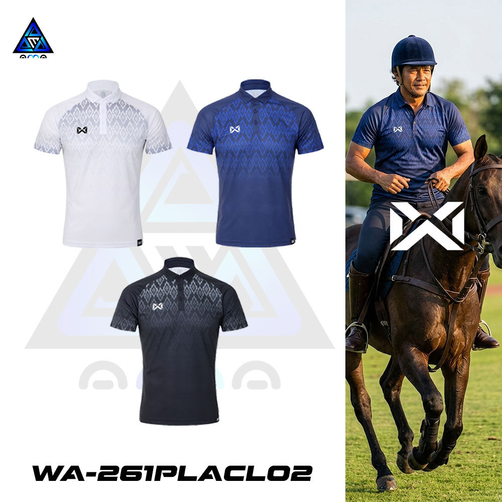 ลดแล้วลดอีก30% เสื้อโปโล WARRIX วอริกซ์ เสื้อ WARRIX LAI THAI WA-261PLACL02 ผ้า POLYESTER แท้100%