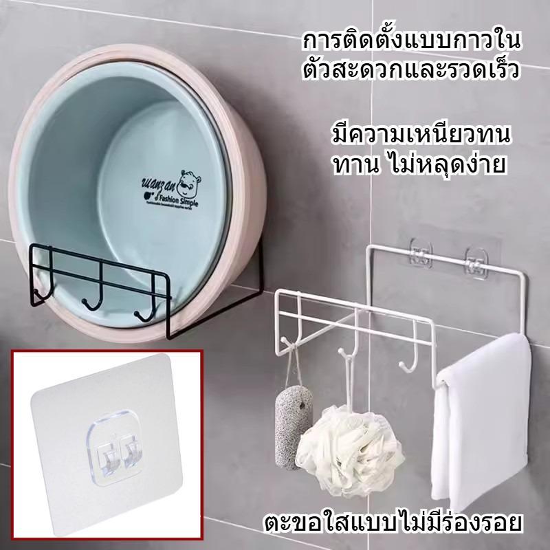 5 ชิ้นของตะขอกาวอะคริลิโปร่งใสไร้รอยต่อตะขอกาวในตัวที่แข็ง รูปที่ 4