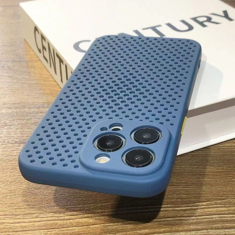การกระจายความร้อนซิลิโคนสําหรับ iPhone 11 12 13 14 15 16 17 Pro MAX XS MAX XR 7 8 Plus Breathable กรณีปกหลัง ราคา ถูกที่สุด ดีลบีเคเค แกลเลอรีภาพที่ 3