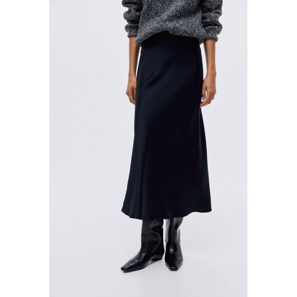 H&M(เอชแอนด์เอ็ม) กระโปรงมิดิ Women Midi skirt 1246922_4