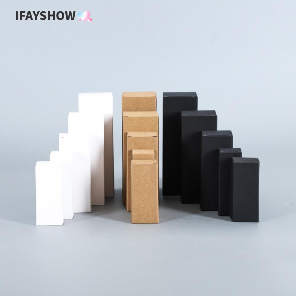 ถ้าหวังว่า 10ชิ้นกล่องของขวัญกระดาษ,กระดาษคราฟท์ทําเองกล่องกระดาษแฮนด์เมด,ของที่ระลึกขนาดเล็กขนาดใหญ่สีดํา/สีขาวคุกกี้ขนมกล่องบรรจุภัณฑ์แต่งงานอุปกรณ์ว