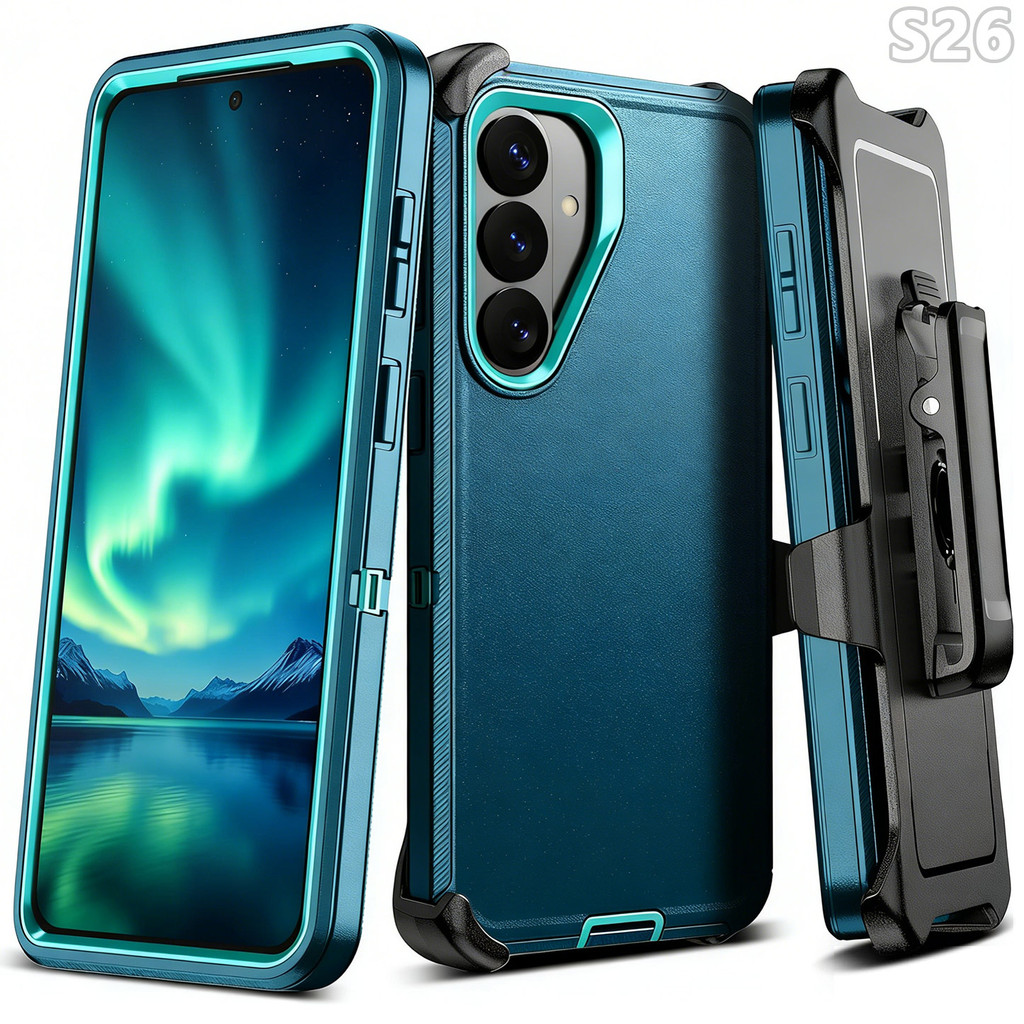Samsung Galaxy S26 S25 S24 S23 S22 S21 S20 S10 Plus Note 20 Ultra Case w เข็มขัดคลิป Holster: 16FT ทหารเกรด Drop ProtectionAnti-Slip DesignHeavy Duty/กันกระแทกฝาครอบที่ทนทาน