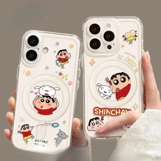 เคสโทรศัพท์แม่เหล็ก ลายเครยอนชินจัง ใช้ได้กับ iPhone17/16/15/14ProMax/13Pro/12/11คุณภาพสูง ป้องกันการตกกระแทกได้ดีเยี่ยม