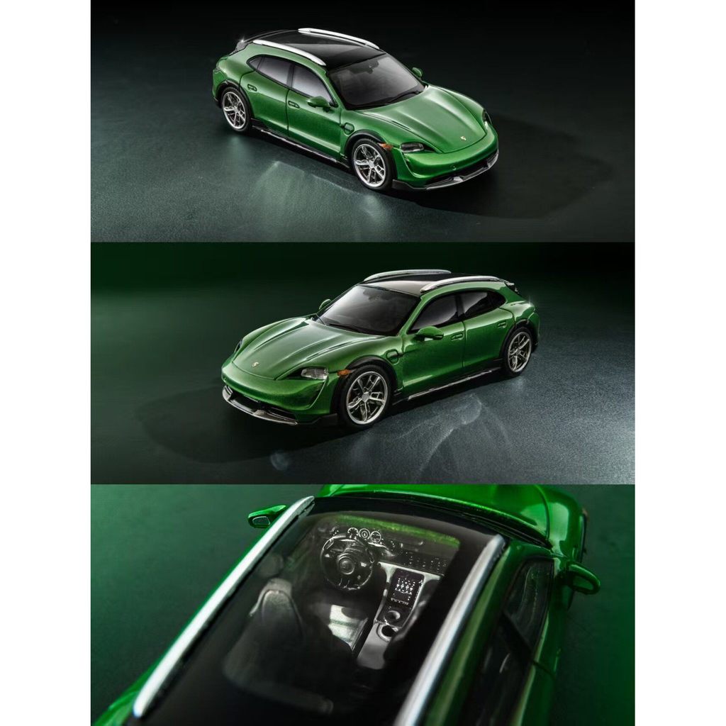 [คลังสินค้าพร้อม Hot Sale] Aether Forge AF 1: 64 Porsche Taycan CT Limited Alloy Car Model