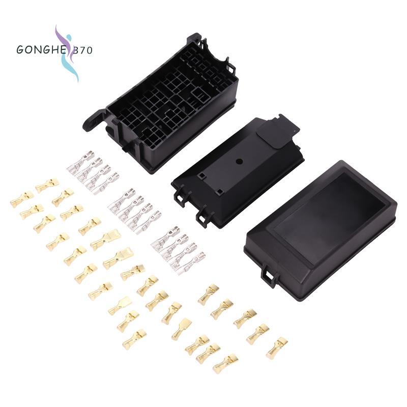 Fuse-Relay Box 5-Fuse Holders 6 Relay Block Holders Fuse-Block 12V Fuse-Box Car