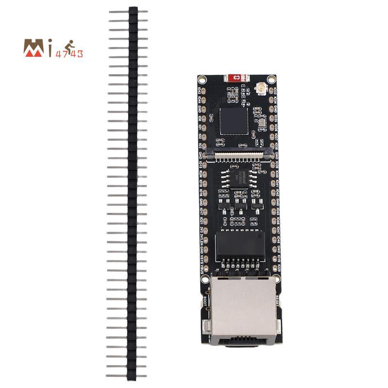 Mi4743ESP32- ETH Cam บอร์ดพัฒนาอีเธอร์เน็ตรองรับการสื่อสาร Wi-Fi บลูทูธ และอีเธอร์เน็ตสําหรับ