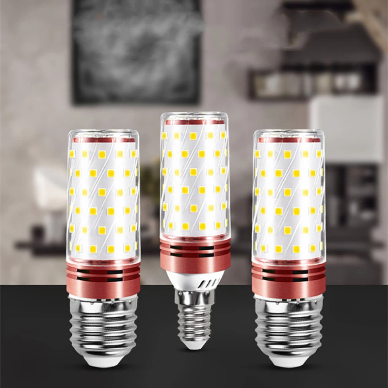 E27 E14 ไฟข้าวโพด LED SMD 2835 3W 6W 9W 12W 15W LEDS โคมไฟไฟ AC110V 220V หลอดไฟหรี่แสงได้ข้าวโพดเทีย