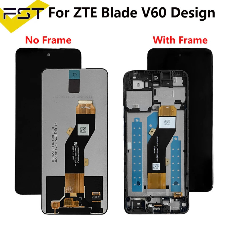 6.6 "สําหรับ ZTE ใบมีด V60 ออกแบบ Z2350 LCD DIsplay หน้าจอสัมผัส Digitizer แผงสําหรับ ZTE V60 Vita P