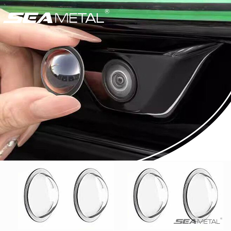 SEAMETAL ฝาครอบป้องกันกล้องติดรถยนต์ 360 ° เลนส์กล้องถอยหลังแบบพาโนรามาความละเอียดสูงฝาครอบป้องกันกันน้ําและกันฝุ่น